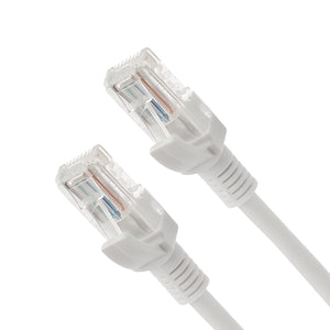 Cat5e Ethernet Network Patch Cable, White 100ft Internet Wire