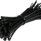 LONG CABLE TIES-100 PACK BLACK 2.5mm WIDE 4 inches Long