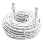 Cat5e Ethernet Network Patch Cable, White 100ft Internet Wire