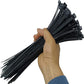 Long Cable Ties - 100 Pack 4.8mm wide, 8 inch long