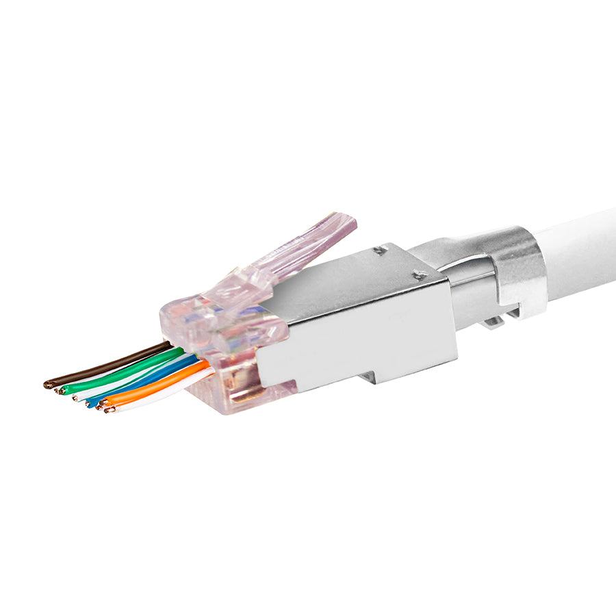 ProSeries Cat6/6a STP Shielded External Ground – Pass-Through RJ45 with Cap45® & Bar45® (Simply45 S45-1750P)