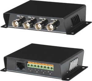 4 Channel UTP Transmitter/Receiver Full Color Standard Analog Video Signal