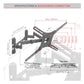 Barkan 13" - 90"  Full Motion TV Wall Mount