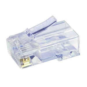 Cat5e Unshielded – Pass Through RJ45 – 50pc Clamshell (Simply45 S45-1501)