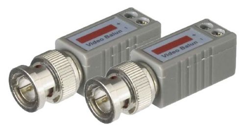 One channel passive video balun (2 pack)