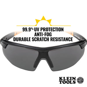 Klein Tools Standard Safety Glasses, Gray Lens Part Number: KLN 60160