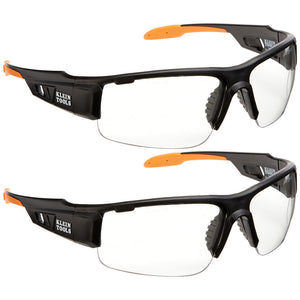 Klein Tools Professional Safety Glasses are high-quality protective eyewear that feature an anti-fog coating that won't wear off. Scratch resistant clear lenses with UV protection block 99.9% of harmful UV rays. Lightweight and flexible materials for long-term comfort with rubber nose piece and temples for face conforming fit and sure grip. This is a 2-pack. Optional Hard Case (Cat. No. 60176) and Breakaway Lanyard (Cat. No. 60177) sold separately.