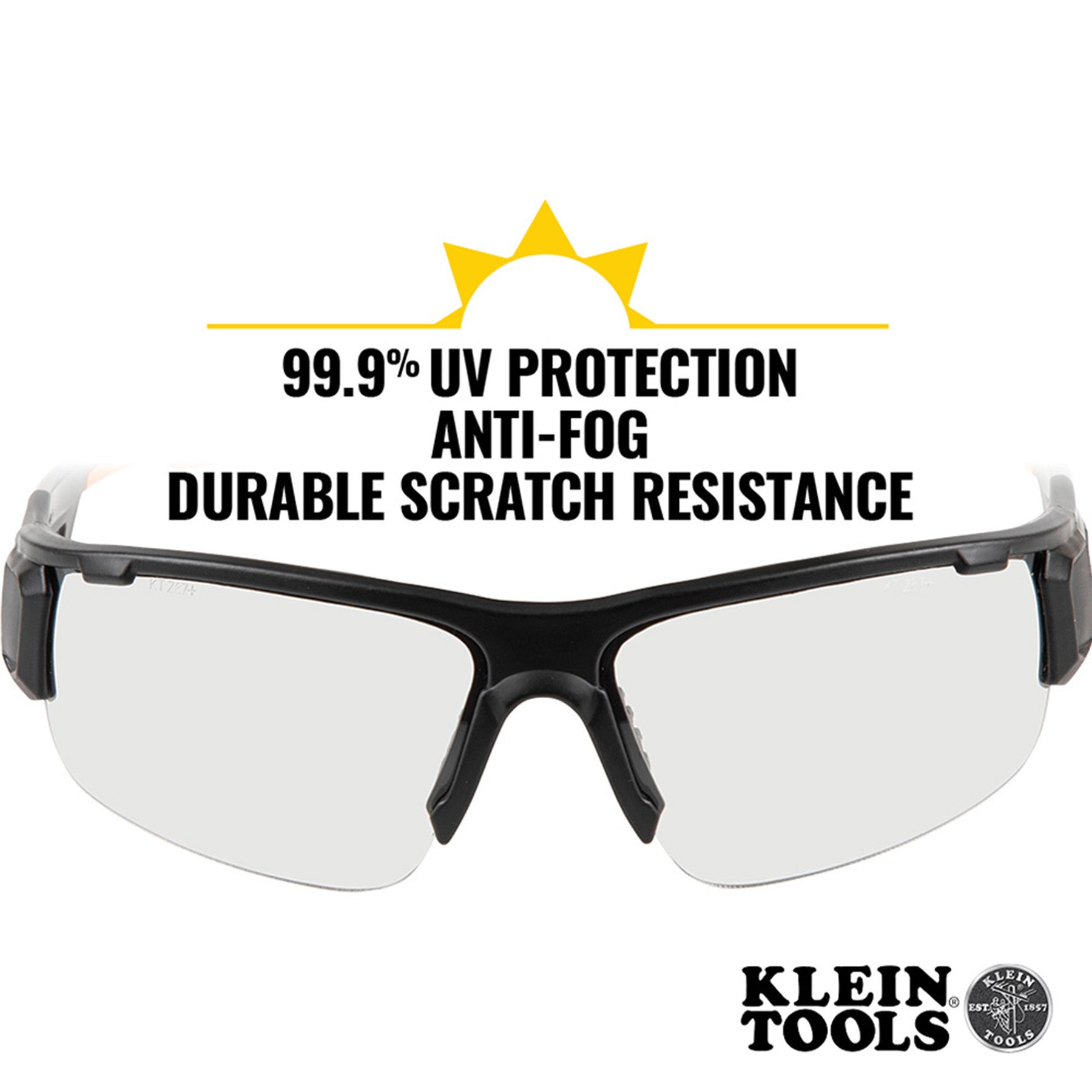 Klein Tools Standard Safety Glasses, Clear Lens Part Number: KLN 60159