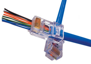 EZ-RJ45® CAT5/5e Connectors, 50 Pc. Clamshell Platinum Tools: 100003C