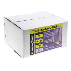 Multi-Purpose J Hooks Standard 12(3/4") - Box of 100 Platinum Tools: JH12-100