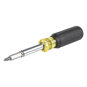 The integrated screwdriver / nut driver shaft on the 11-in-1 Magnetic Screwdriver/Nut Driver holds 8 popular tips and converts to 3 nut driver sizes. The shaft contains powerful Rare-Earth magnets for better fastener retention and is interchangeable for quick and easy switch out. The Cushion-Grip™ handle allows for greater torque and comfort. This versatile 11-in-1 multi-tool has everything the professional tradesperson needs to make the job a little easier.